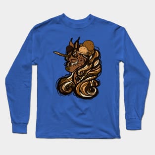 Triple Chocolate Unicorn Long Sleeve T-Shirt